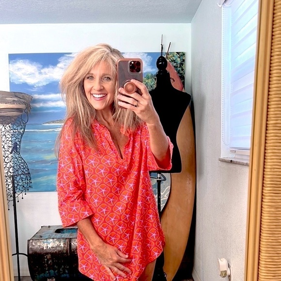 Escapada,STAR FISH! Resort Wear,Fun,Tunic, ADORABLE!!! Excellent Condition, L - Picture 9 of 11